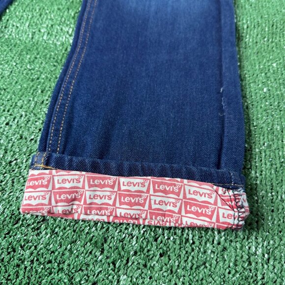 Levi’s 502 Vertical Stretch Regular Taper Midrise Rare Blue Jeans Size 27x27 NEW - Picture 4 of 15